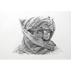 Zameer Hussain, untitled 15 X 20 Inch, Pencil on Paper, Figurative Painting -AC-ZAH-032